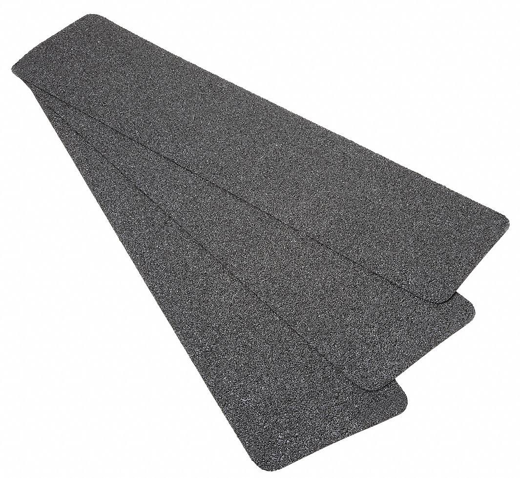 Anti-Slip Tread, Very Coarse, 24 Grit, Black, 6 in x 24 in, 25 Pk M923