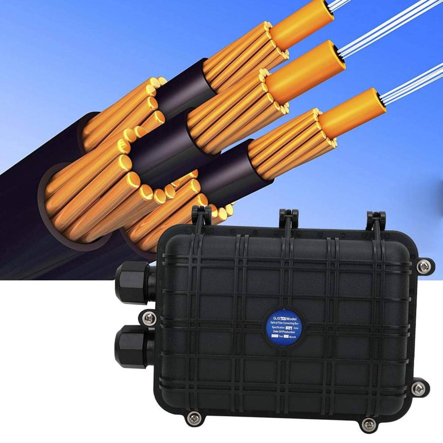 Fiber Optic Splice Box 1 in 1 Out Enclosure Case (48 core) C6700
