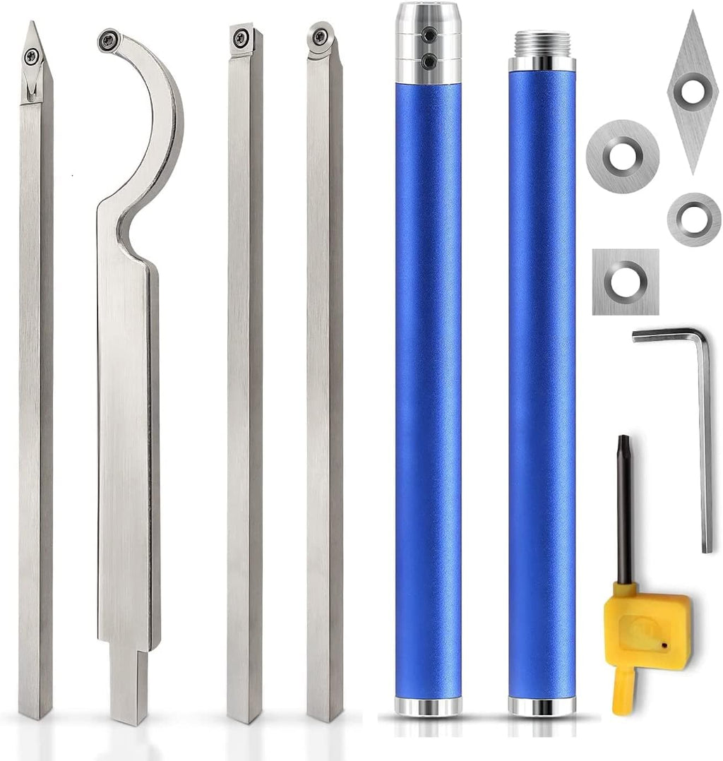 Carbide Lathe Tools with 4 Extra Replacement Inserts A264277