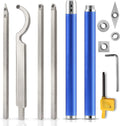 Carbide Lathe Tools with 4 Extra Replacement Inserts A264277