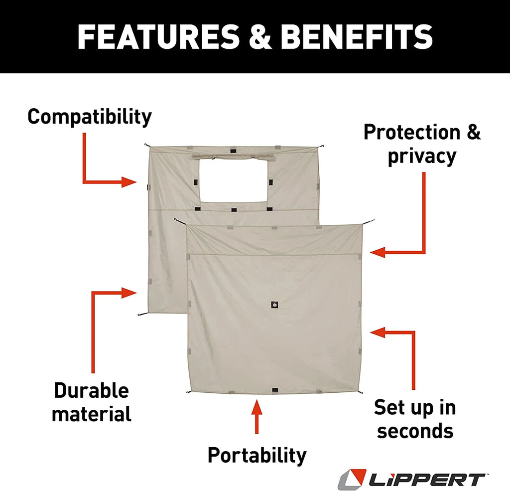 Gazebo Wind Panels U49740