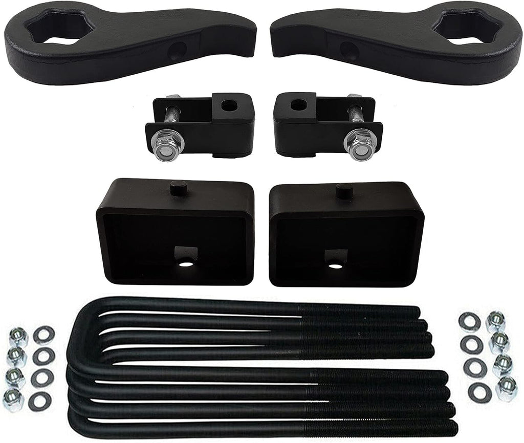 Forged Steel Torsion Keys & 3 Rear Lift Kit with Shock Extenders 4WD 8-Lug Z7541