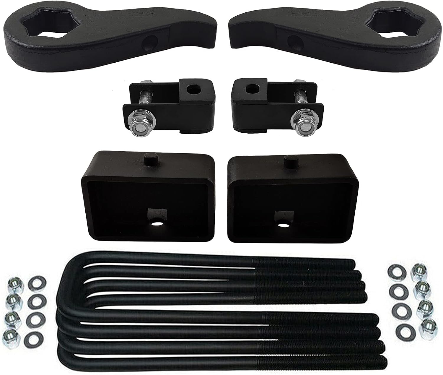 Forged Steel Torsion Keys & 3 Rear Lift Kit with Shock Extenders 4WD 8-Lug Z7541