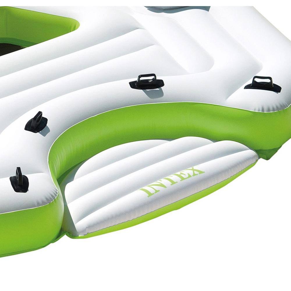 Inflatable 6 Person Party Island Float with Built-In Coolers R90530