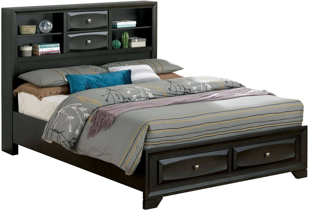 Gray King Storage Bed N849311