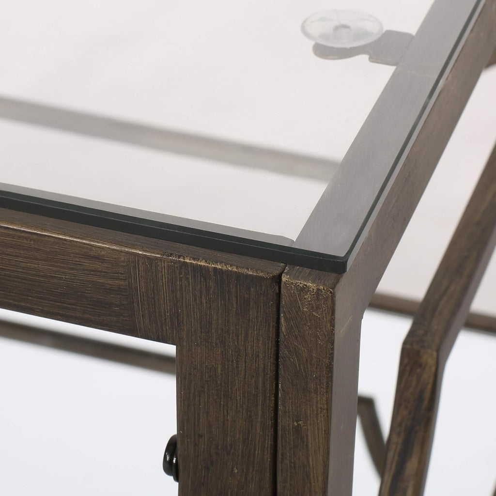 Black Gold Clear End Table S721