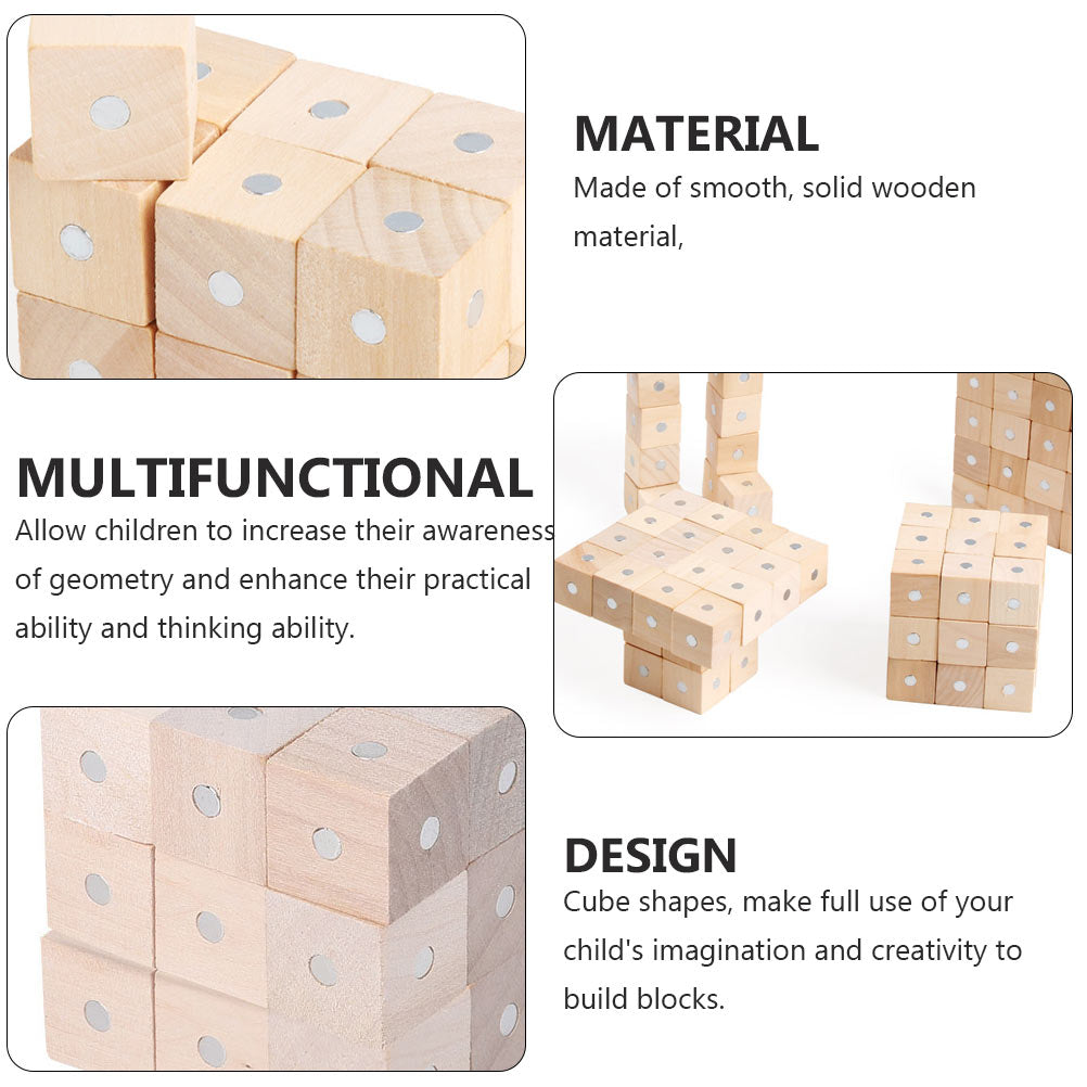 5 Pcs Magnetic Cube Building Blocks Toy K499