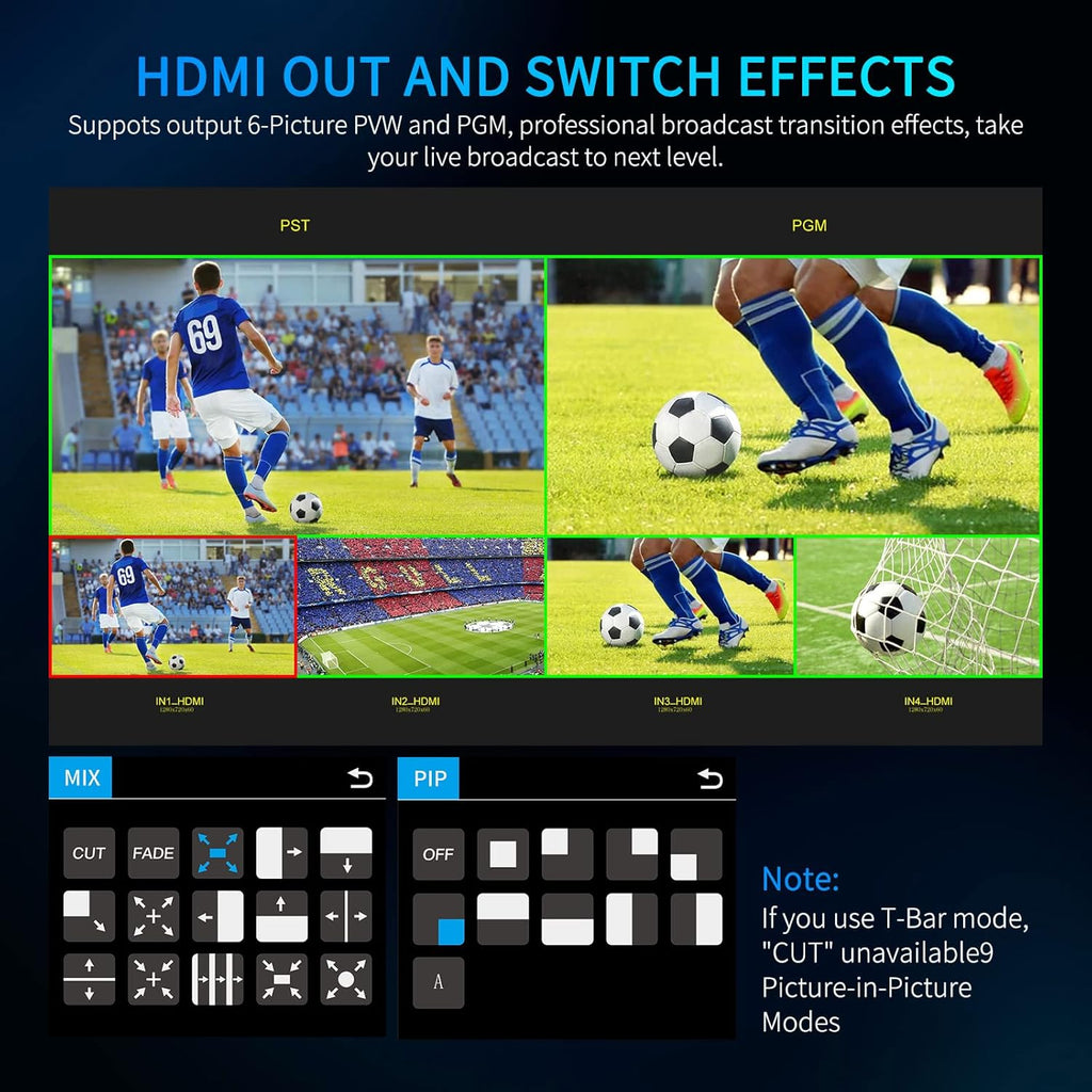 Multi Camera Video Mixer Switcher with 5.5 inch LCD Touch Screen P237847