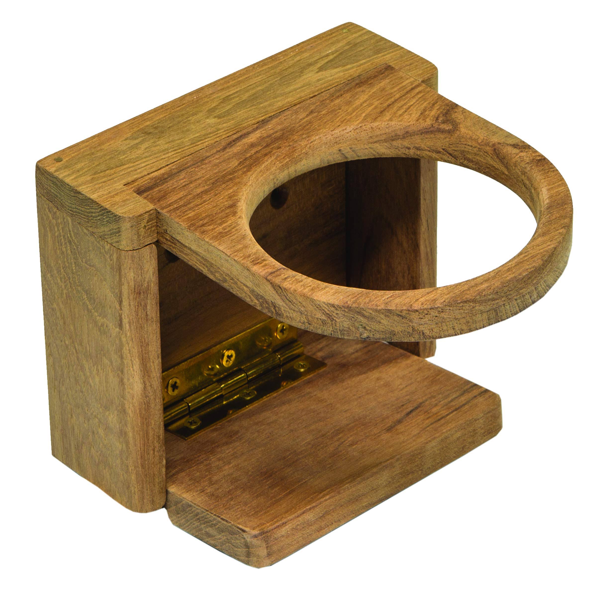 Teak Folding Insulated Drink Holder I953
