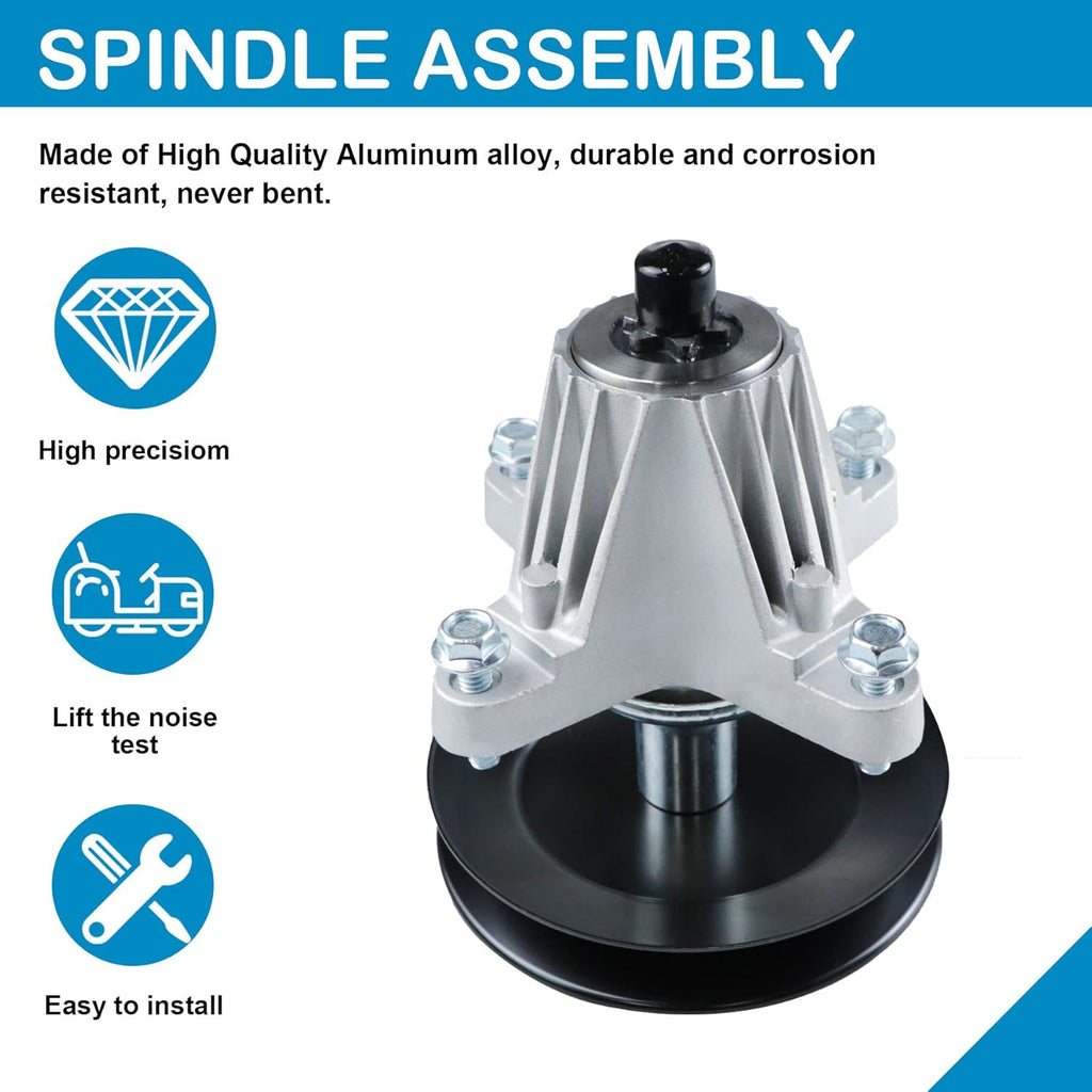 Spindle Deck Assembly with Pulley for 54 Deck Mower Pack of 2 C56891