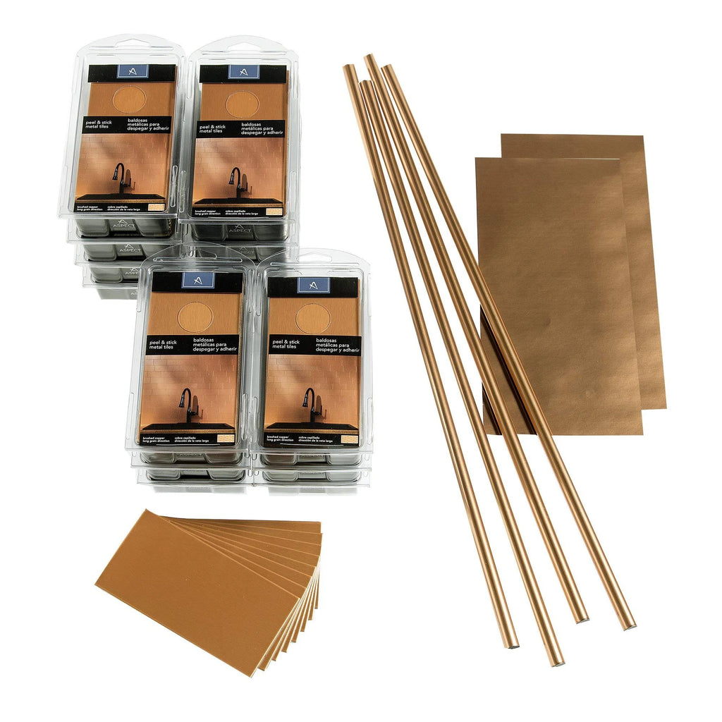 Metal 3x6 Copper Backsplash Kit F138