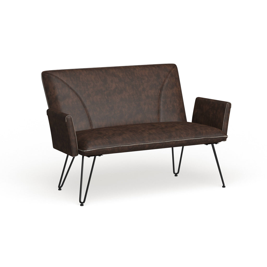 Antique Brown Settee X39897