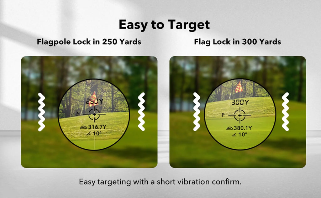 Black & White Mix Laser Golf Rangefinder with Slope, 1200 Yards Range Z674