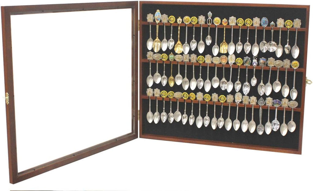 Souvenir Spoon Rack Display Case Cabinet with Glass Door O6027