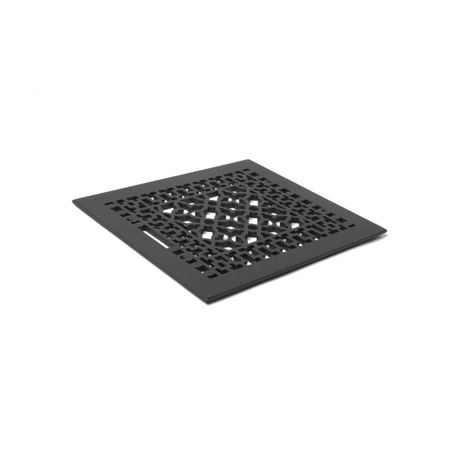 Cast Iron Floor Register in Black D25073