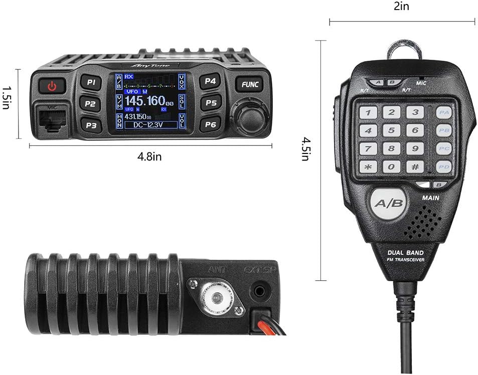 Dual Band 25W VHF/UHF Mobile Radio B8426