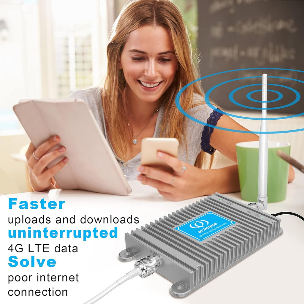 4G LTE Cell Signal Booster for Home, Cover up to 4000 Sq Ft X8483