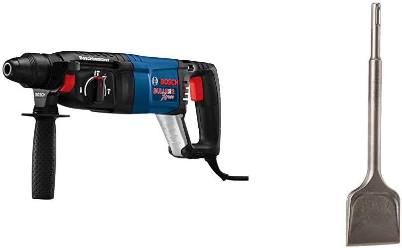 8 Amp 1 Inch Corded Variable Speed SDS-Plus Rotary Hammer with 7 Piece Carbide-Tipped Drill Bit Set H501373