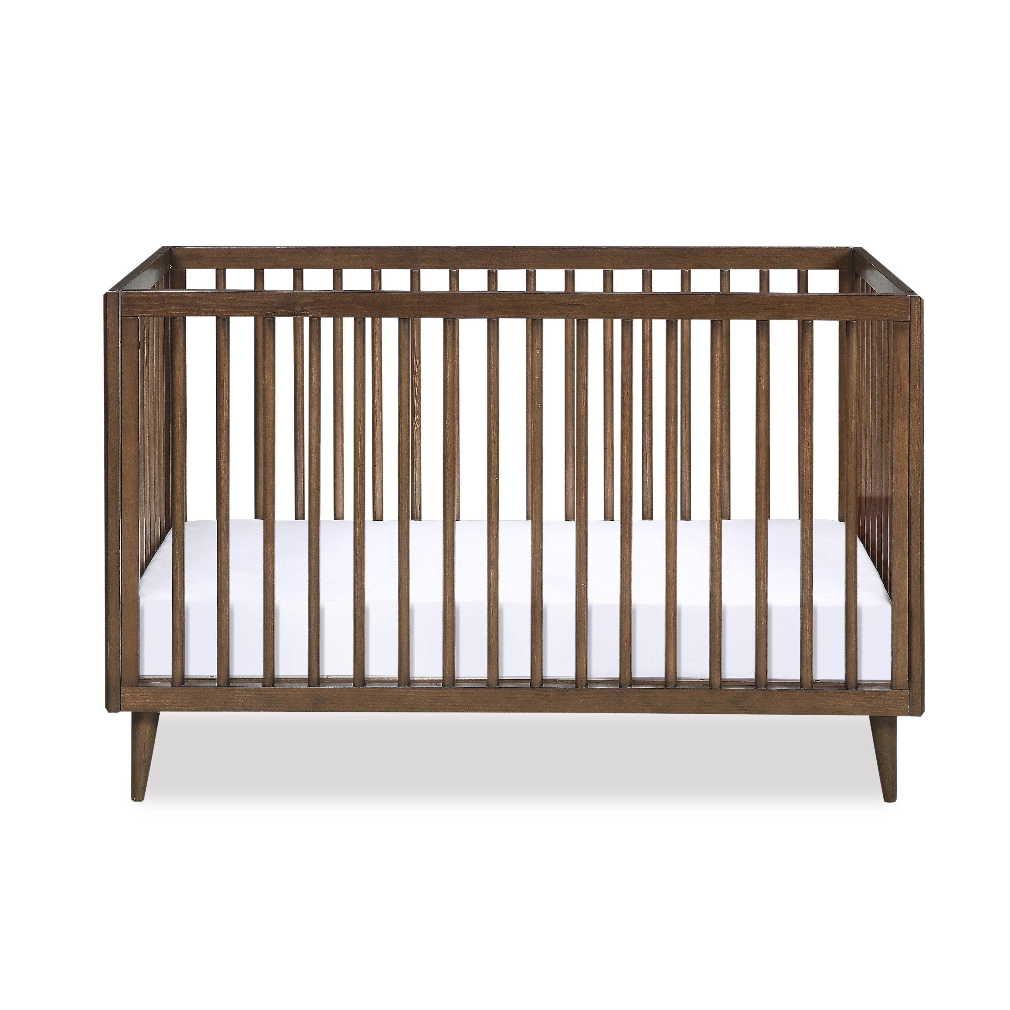 Walnut 3-in-1 Convertible Baby Crib D934419