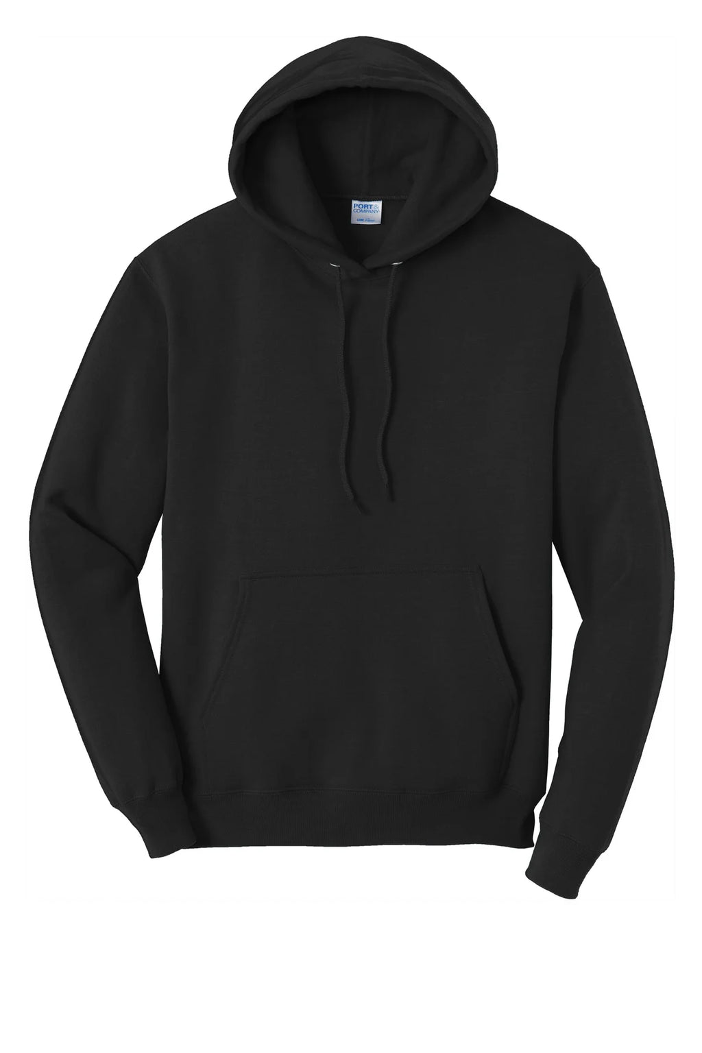 Jet Black Cowl Neck Hooded Sweatshirt 3X-Large Tall Z16831