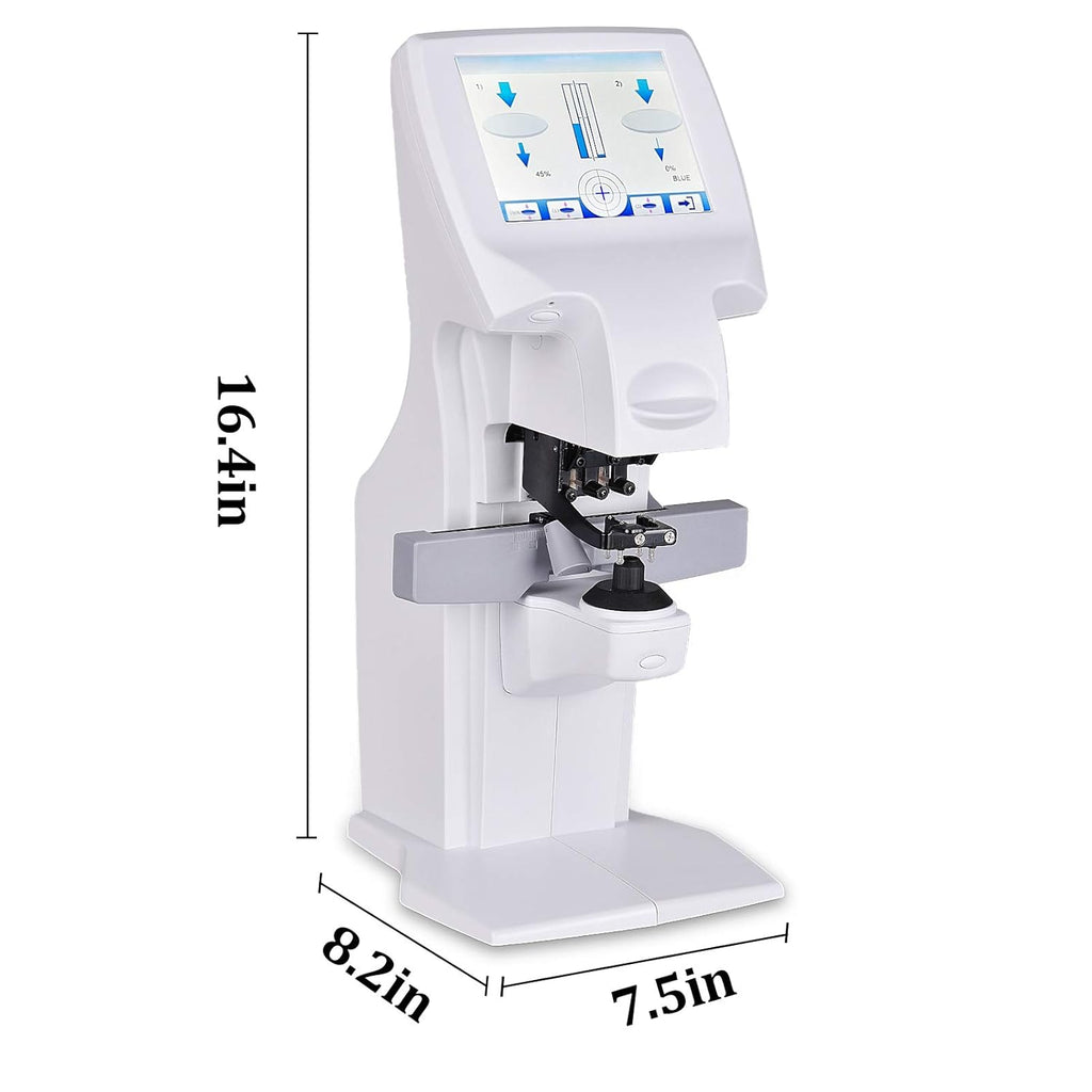 LCD Colorful Touch Screen Digital Auto Lensmeter with PD/UV/Printer V180081