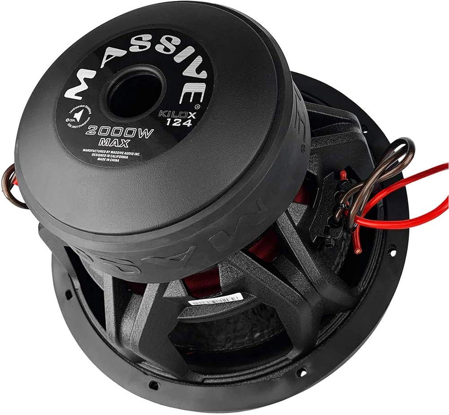 12 Inch 1000 Watt RMS Dual 4 Ohm Car Subwoofer A16074