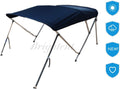 Bimini Tops 6 Different Size 3-4 Bow Boat Canopy Cover with Support Poles and Towel Clips G818861