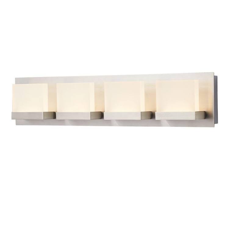 4-Light Brushed Nickel LED Bath Bar Light C366118