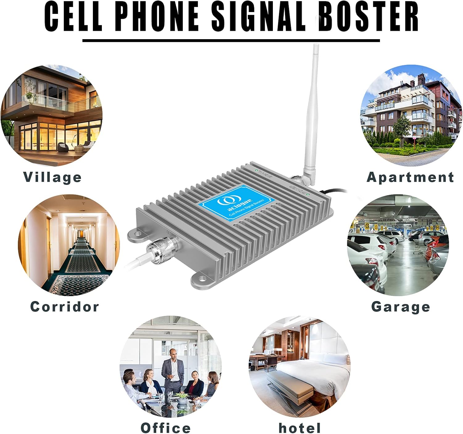 4G LTE Cell Signal Booster for Home, Cover up to 4000 Sq Ft X8483