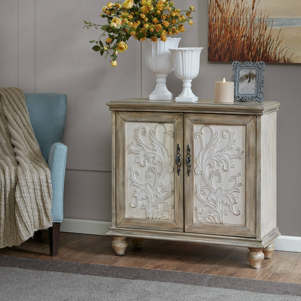 2-Door Cabinet Reclaimed Natural Y700358