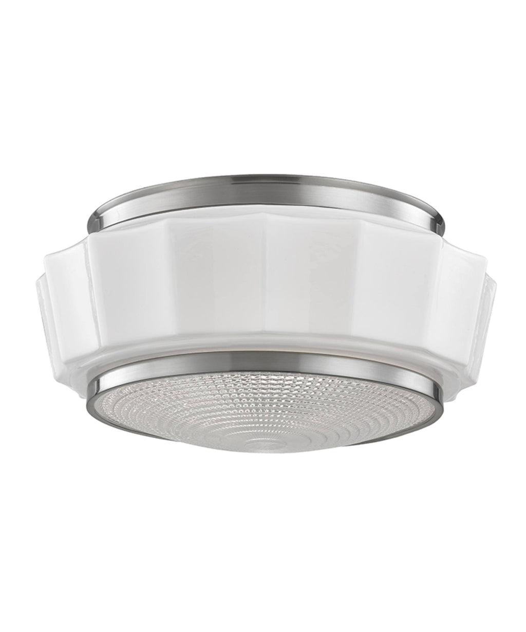 Satin Nickel 2 Light Flush Mount N155