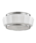 Satin Nickel 2 Light Flush Mount N155