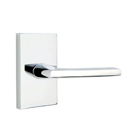 Bright Chrome Modern Rectangular Lever Passage E4821