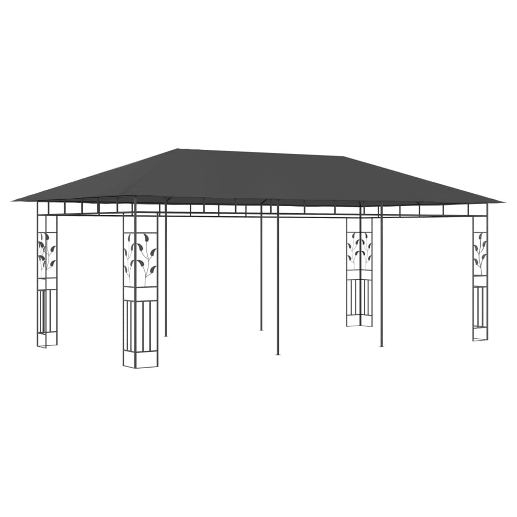 Anthracite Gazebo with Mosquito Net V9886