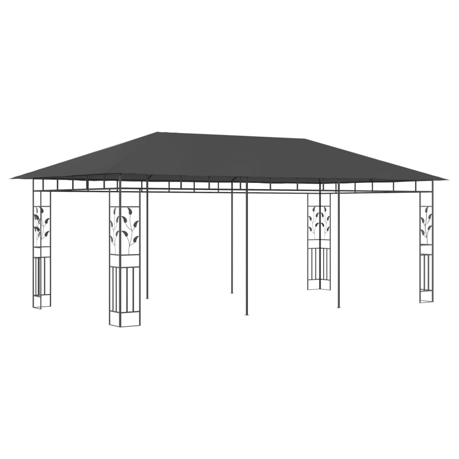 Anthracite Gazebo with Mosquito Net V9886