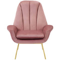 Dusty Rose Performance Velvet Armchair C975