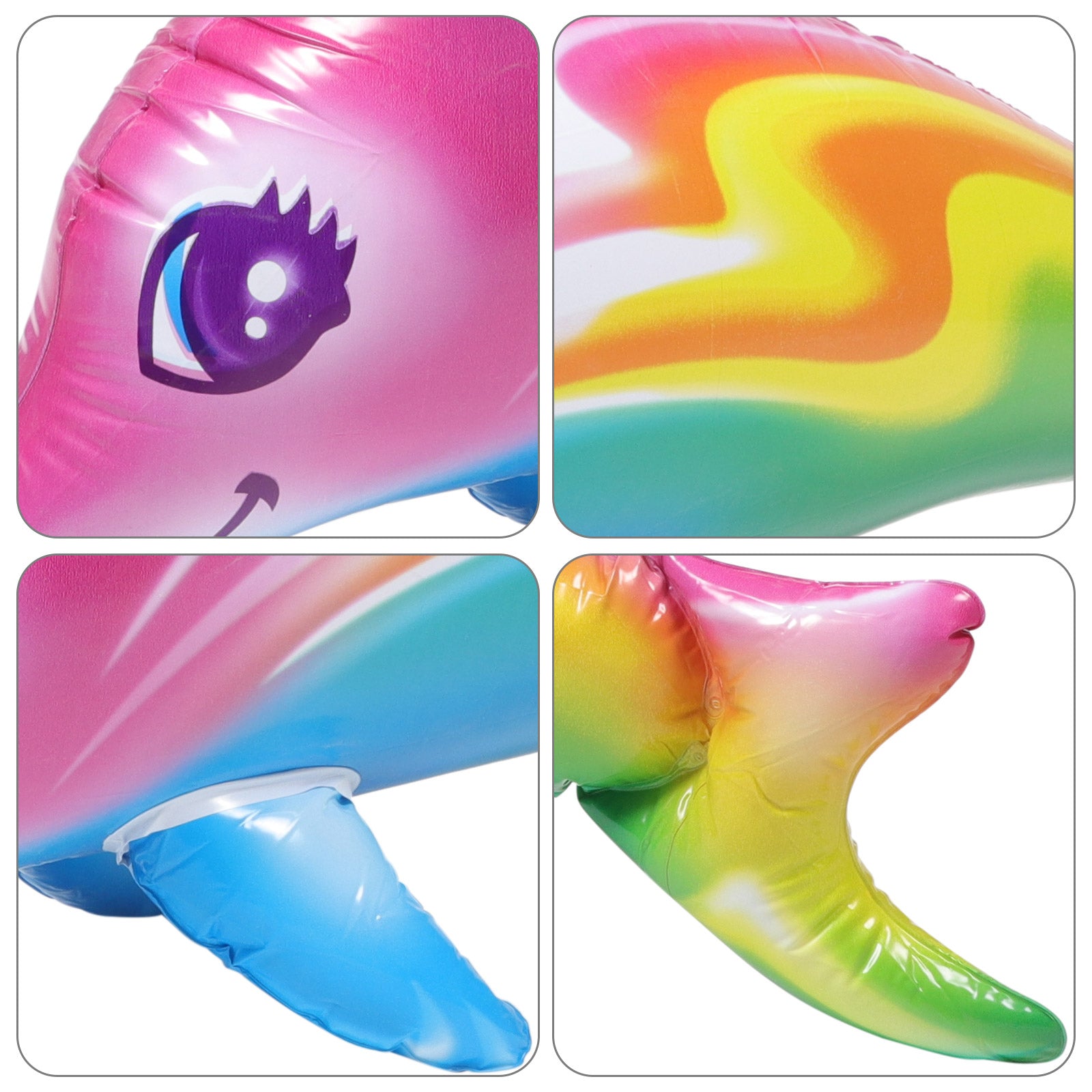 2 Pcs Inflatable Dolphin Toy Pool Toys C5639