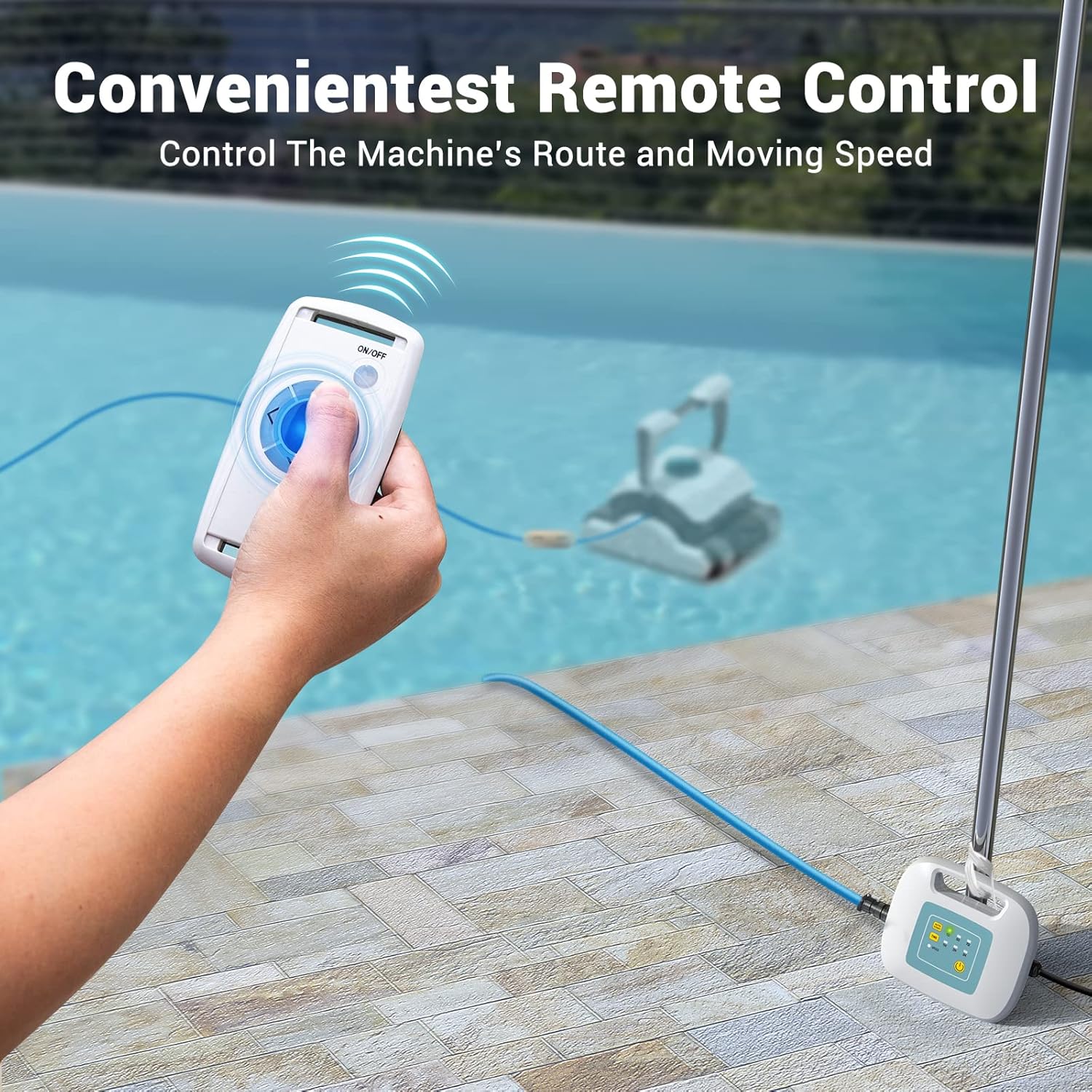 Automatic Robotic Pool Cleaner with Remote Control M202915