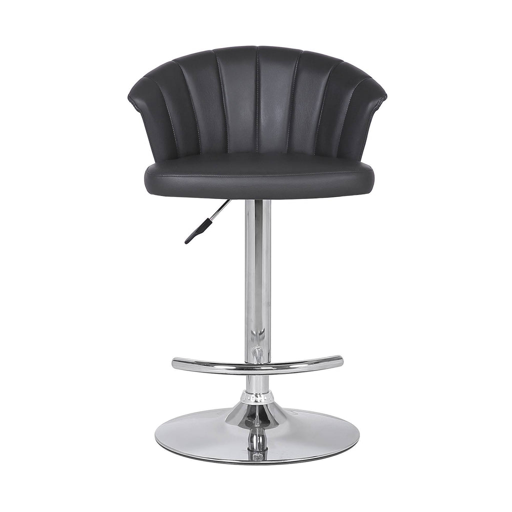 Grey Faux Leather Bar Stool X240