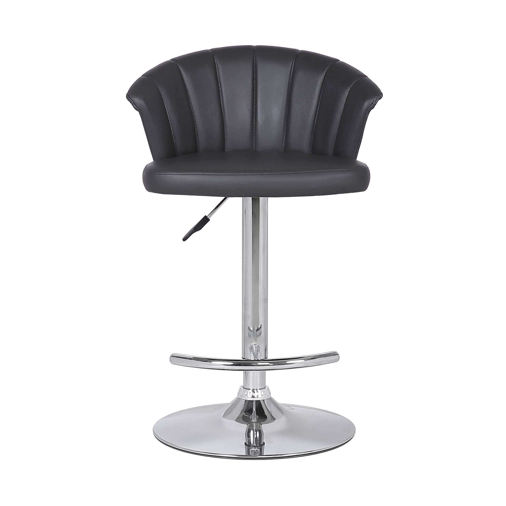 Grey Faux Leather Bar Stool X240