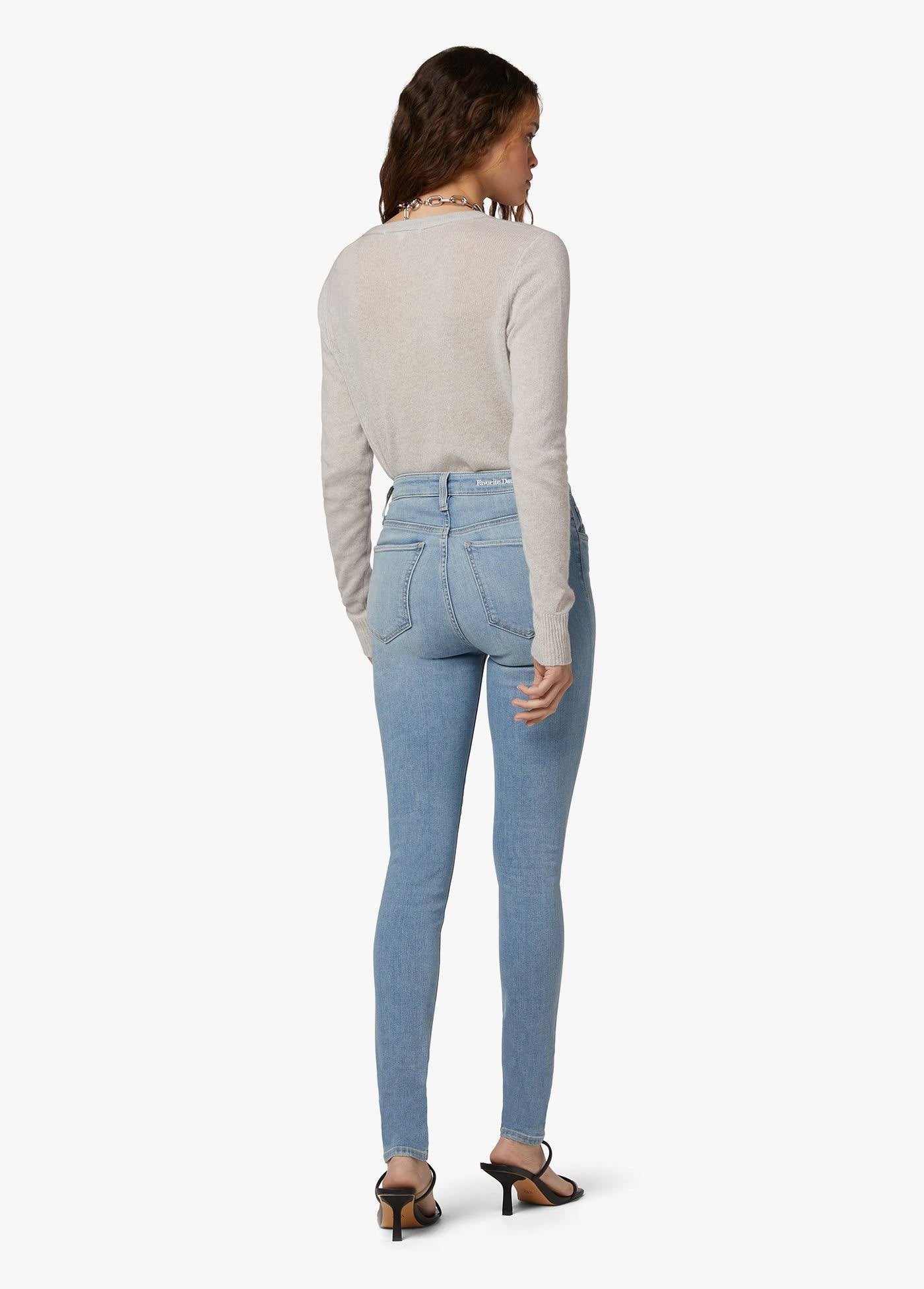 White High Rise Skinny Jeans S6506