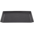 Charcoal Polypropylene Pizza Tray - 12/Case V9918