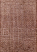 Light Copper Gold Rectangle Oriental Area Rug B58106