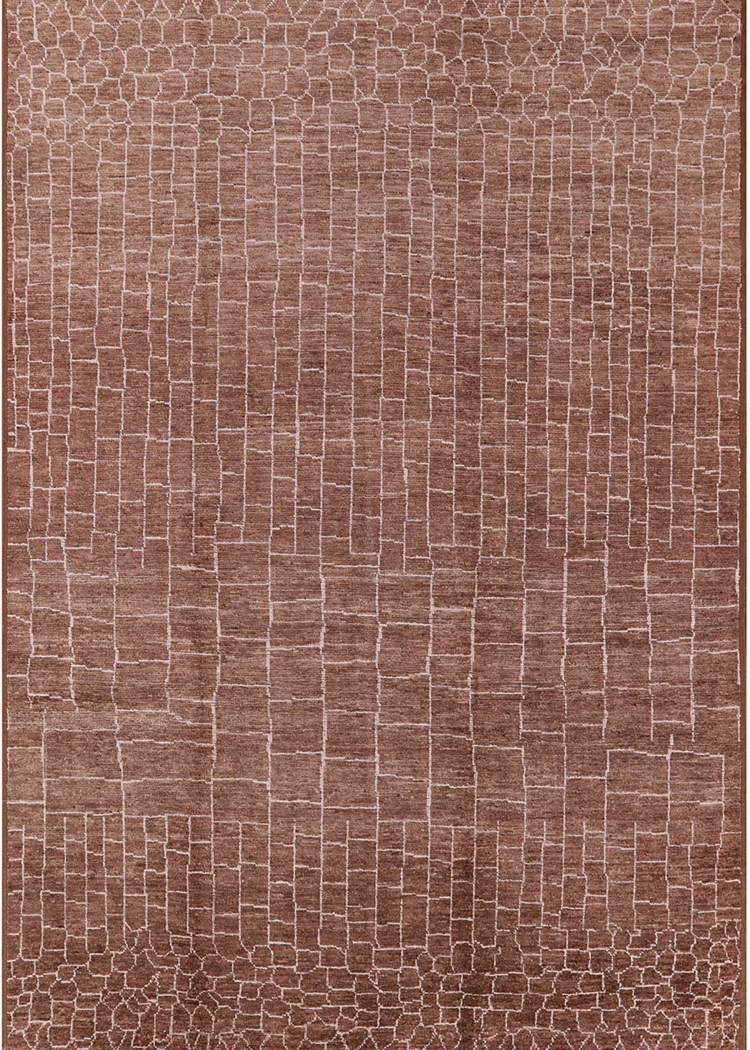 Light Copper Gold Rectangle Oriental Area Rug B58106