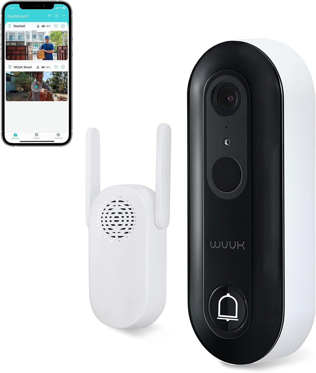 WiFi Video Doorbell Camera with Chime Motion Detection, Night Vision, 2-Way Audio M628512