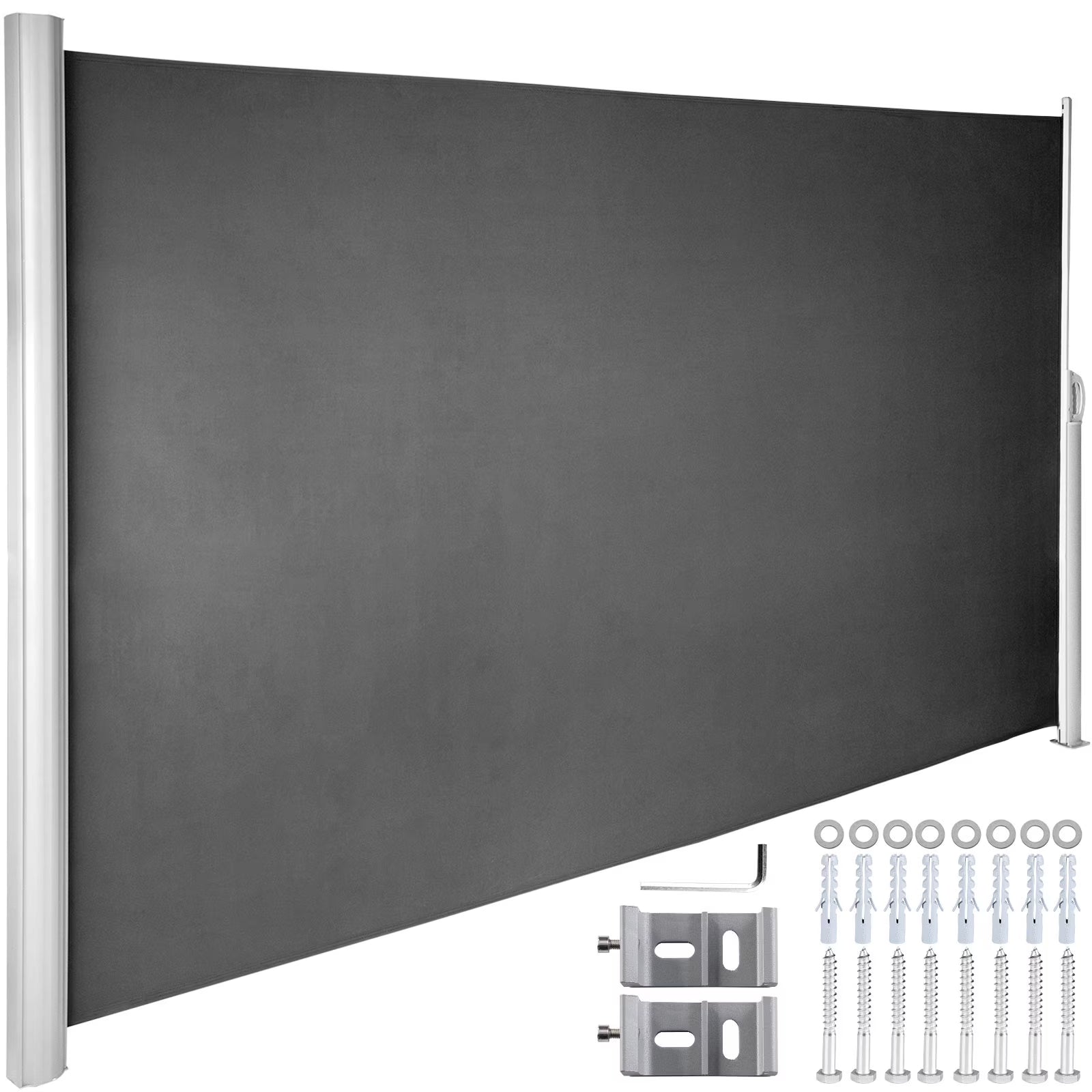 Retractable Side Awning Patio Screen 63x118inch Privacy Screen Q464