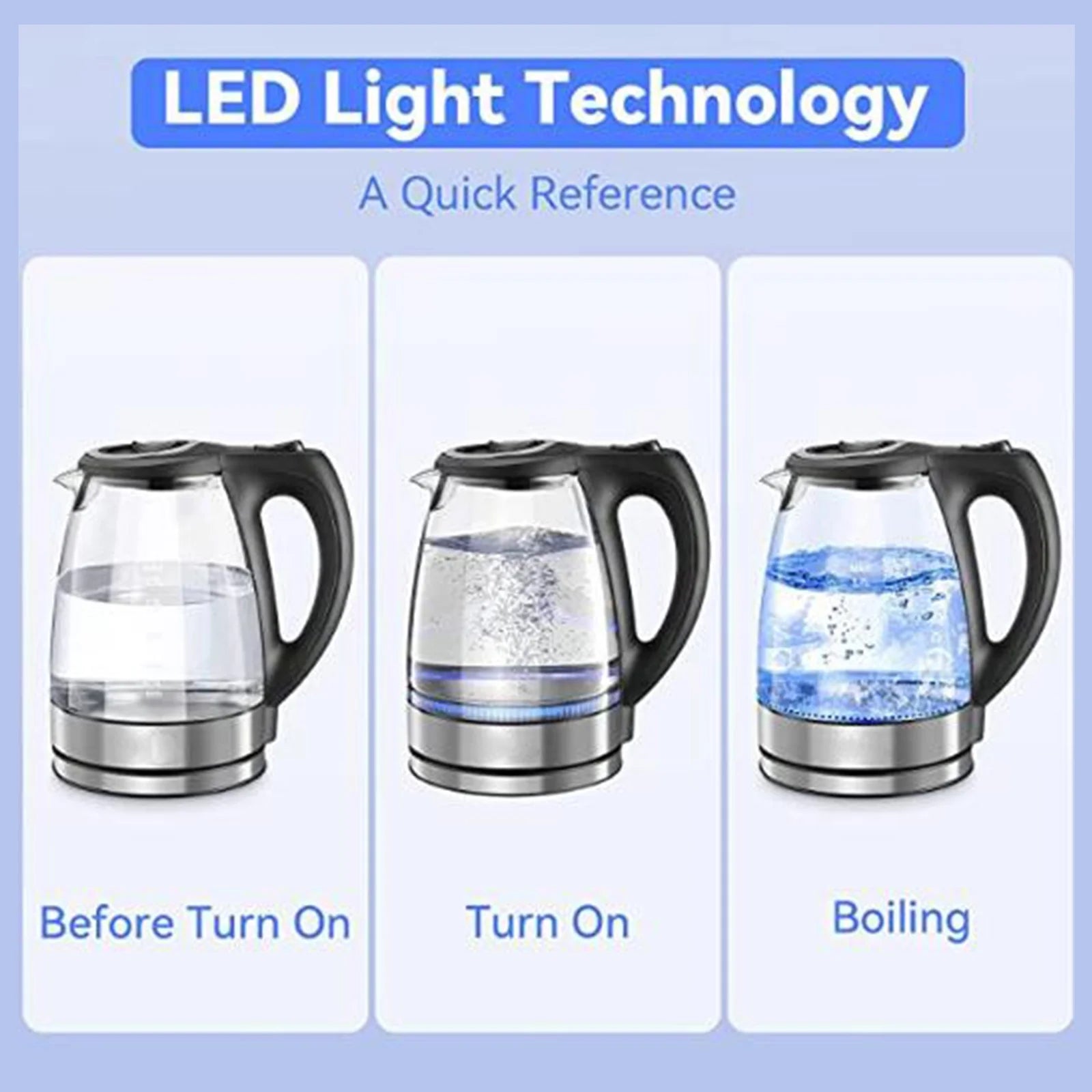 1500W Glass Electric Kettle Y99661
