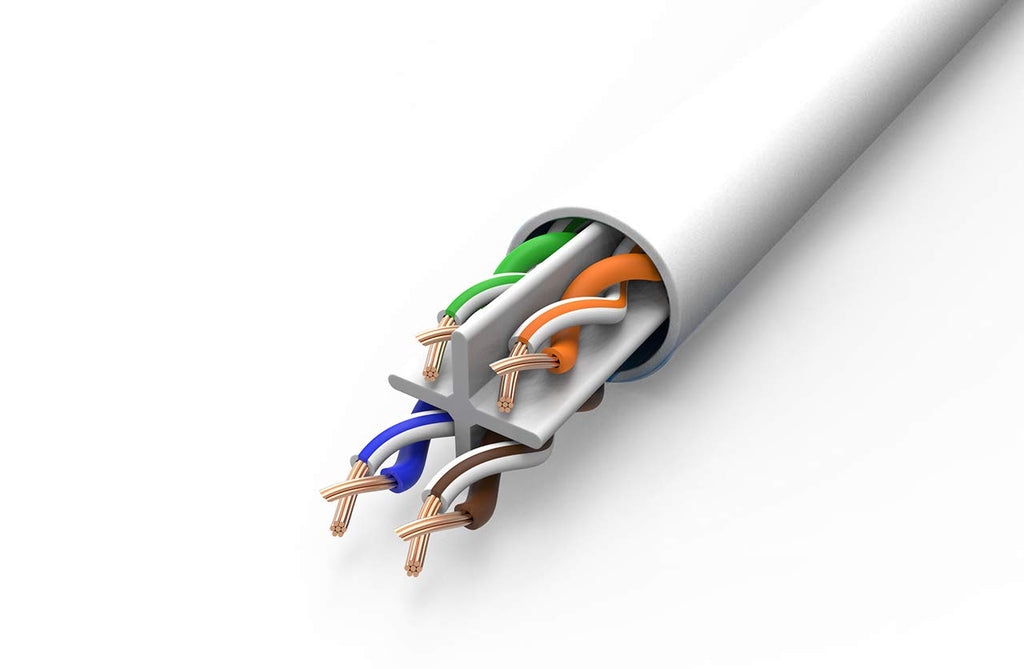 Bulk Ethernet Cable, 1000ft, UTP 23AWG, Solid Bare Copper, 600MHz, Blue P4331