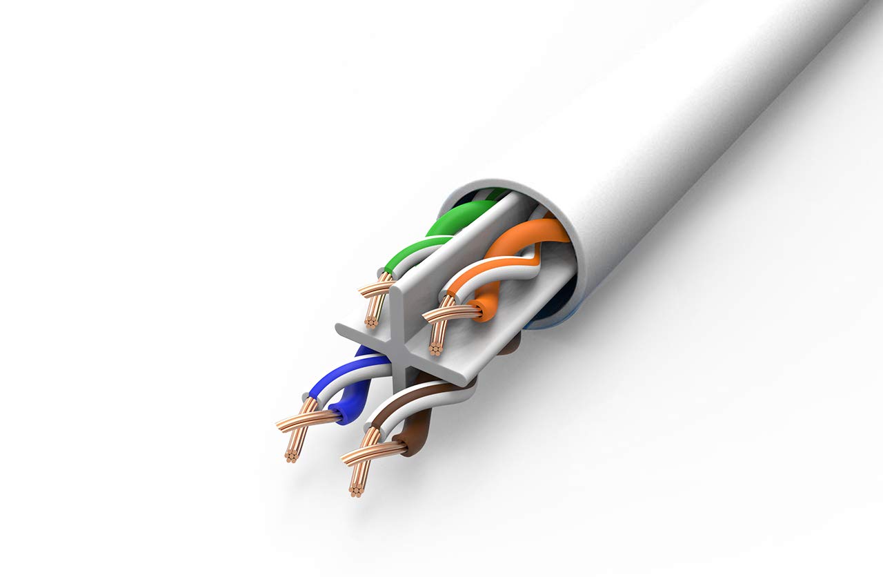 Bulk Ethernet Cable, 1000ft, UTP 23AWG, Solid Bare Copper, 600MHz, Blue P4331