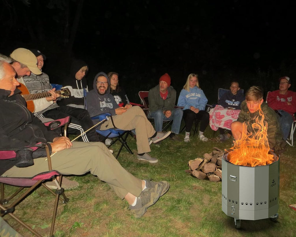 304 Stainless Steel Bonfire Fire Pit & Campfire Grill, 13x13 Inches L5361